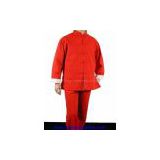 Red Cotton Kung Fu Martial Arts Tai Chi Uniform Suit