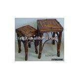 Bamboo Ottoman thumbnail-1