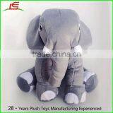Custom Gray Soft Stuffed Plushie Plush Animal Elephant Kids Cuddly Toys thumbnail-2