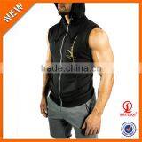 Good Quality Custom Hoodies ,men Sleeveless Hoodies With Caps H-934 thumbnail-3