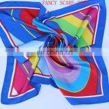 new design large bright color scarf square