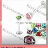 Beautiful Epoxy Crystal High Quality 16g Lip Ring Labret Body Jewelry