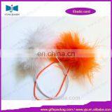 Pre-tie Elastic Hair Stretch Loop With Feather thumbnail-3