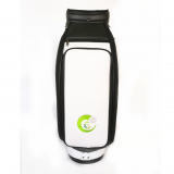 2019 New Black/white Contracted PU Leather Barrel Golf Club Bag thumbnail-2