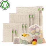 GOTS Organic Cotton Produce Bags | Mesh Shopping Bag | Organic Fruit Bag | Zero Waste Gifts, Grocery Bag, Plastic Free, Eco Friendly thumbnail-1