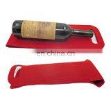 Custom Durable Leather Felt Double Wine Bag Box Household Storage Wine Bottle Gift Bags thumbnail-2