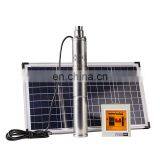 High Pressure 300/600W 3 Inch DC Portable Brush-less Solar Powered Screw Pump Submersible for Farm