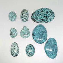 Natural High Quality Turquoise Cabs for Jewelry Set