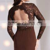 Beautiful Chiffon Mother of the Bride Dress With Long Sleeve Jacket and Lace High Quality Backless Mother of the Bride Dress thumbnail-6