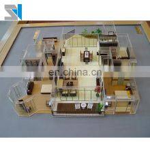 Architecture inside room layout model with furniture , professional scale model maker