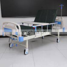 Good Quality 2 Crank Manual Hospital Bed 2 Functions ICU Hospital Bed thumbnail-3