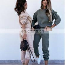 Custom Grey Rib High Neck Front Half Zip Long Sleeve Crop Top Hoodie for Women thumbnail-4