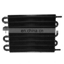 Aluminum 8 Pass Tube & Fin 5/6'' Manual Radiator Converter Kit Transmission Oil Cooler 8 Row thumbnail-5