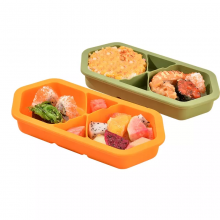 Food Grade Factory Price Silicone Dual-Use Ice Tray High Temperature Resistance Lunch Box and Ice Tray thumbnail-1