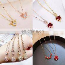 Female Fashion Accessories Pendant Rhinestone Necklace Jewelry thumbnail-3