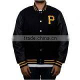 Custom Varsity Jackets Made Of Wool Body With Real Leather Sleeves, Customize Logo Patches thumbnail-1