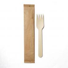 Biodegradable Cutlery Natural Wood /Birch Wooden Disposable Cutlery Set Spoon Fork Knife(1000/Case) thumbnail-5