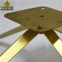 New Swivel Stainless Steel Sofa Base Legs Brushed Titanium Gold Chair Base With Electro-Plating for Apartments thumbnail-4