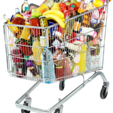 Four-Wheel Stainless Steel Supermarket Shopping Trolley 125LTR thumbnail-4