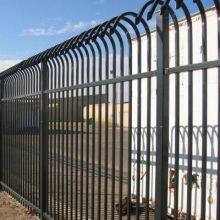 Wholesale Security Residential Wrought Iron Fencing Black Steel Spear Top Curved Metal Fence Panel Low Maintenance 3D Model thumbnail-1