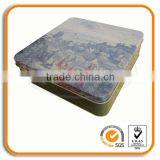 Empty Square Metal Box For Tea/Candy