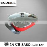 CNZIDEL cheap chinese home kicthen square pan frying