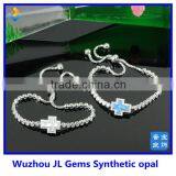 Factory Fashion Opal Bracelet Synthetic Opal Bracelets Opal Cross Bracelet thumbnail-1