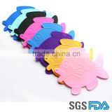 SGS&FDA heat protection cute fish table mat, silicone table mat