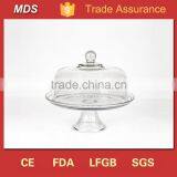 Home Gifts Handmade Clear Glass Dome Cake Cover thumbnail-2