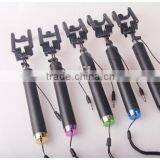 2015 Newest Wired Selfie Stick With Foldable Holder for Camera Monopod and Smartphone