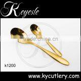 Gold Plated Titanium Flatware,gold Cutlery Silver Set Luxury thumbnail-4