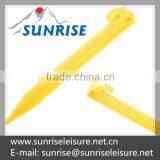 56712# 9" Yellow Plastic Tent Pegs Quality Choice thumbnail-4