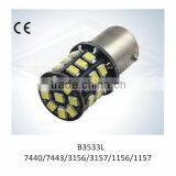 Car Brake and Turn Signal Led Lights T20 1156 1157 7440 7443 3156 3157 33SMD 2835 With CE thumbnail-1