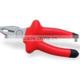 C Type Combination Pliers With Red Insulated Handle