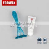 Hotel Disposable Shaving Razor With Shaving Cream Double Edge Razor for Men thumbnail-3