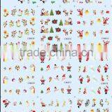 2015 HOT Sell BLE Series Christmas Water Transfer Decals Christmas Nail Rrt Sticker