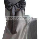 Silver Satin Chair Cover for Wedding thumbnail-1