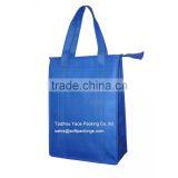 wholesale reusable shopping bag, custom non woven tote bag with zipper, new design non woven shopping bag