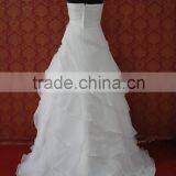 (MY0018) Organza Ruffle Skirt Real Sample Wedding Dress Made In China thumbnail-2