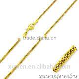 Women Gold Tone Color 316l Stainless Steel Different Types of Necklace Chains