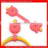 Fashional Bear and Bird Shape Soft PVC Headphone Cable Holder thumbnail-1