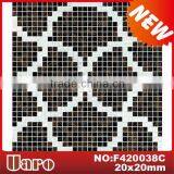 Black and White Glass Mosaic Pattern for Kitchen thumbnail-1