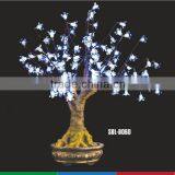LED Artificial Bonsai Cherry Blossom Tree Light,indoor Led Bonsai Tree Light