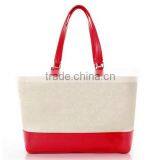 2016 Eco Friendly Plain White Cotton Tote Bag Cotton Canvas Bag for Shoping Beach Handbag thumbnail-1