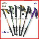Cheap Three Sections Carbon Fiber Telescopic Trekking Pole Nordic Walking Stick thumbnail-1