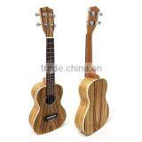 24 Inch Professional Zebra Wood Concert Ukulele Ukelele thumbnail-1