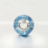 2016 Wholesale Bule Enamel 925 Silver Charm Bracelets AMLD001B thumbnail-3