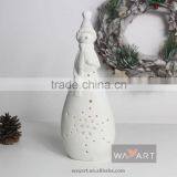 Lively LED Lighted Snowman Ceramic Chrismas Decoration thumbnail-5