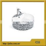 C35 Popular Sanitary Ware Ceramic Black Basin, Design Counter Top Basin thumbnail-1