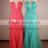 Luxurious Beads Sexy Elegant Girl Party Wear Western Evening Dress 2015 thumbnail-4